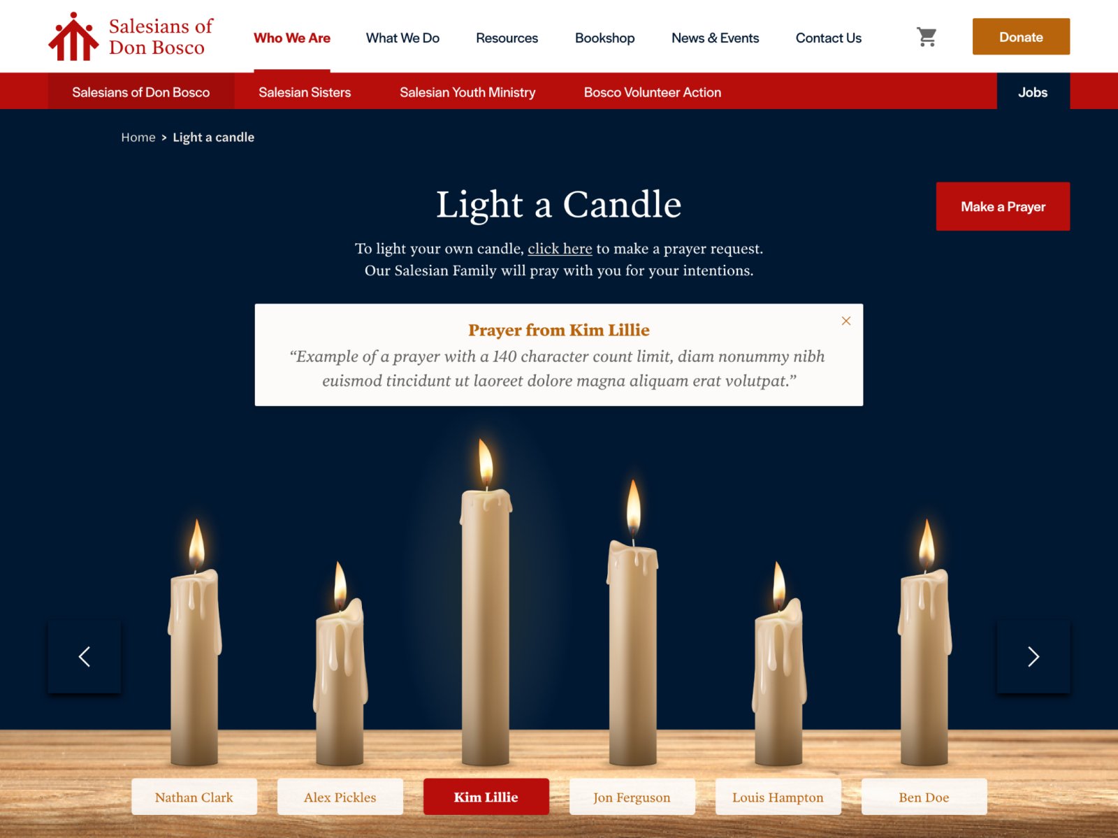 The Salesians 'Light a Candle'